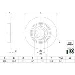 BOSCH Bremsscheibe 0 986 479 H60 BOSCH Bremsscheibe 0 986 479 H60