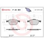 BREMBO Bremsklötze VA P 24 061 BREMBO Bremsklötze VA P 24 061
