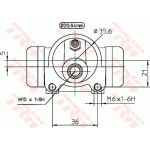 TRW Radbremszylinder BWF296 TRW Radbremszylinder BWF296
