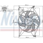 NISSENS Lüfter, Motorkühlung 85741 NISSENS Lüfter, Motorkühlung 85741