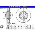 Bremsscheibe Alfa S. 159/Brera/Giulietta/Spider 05 24.0128-0192.1 Bremsscheibe Alfa S. 159/Brera/Giulietta/Spider 05 24.0128-0192.1