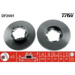 Bremsscheibe Nissan P. Trade 2.3D/3.0 01/94-10/01 DF2001 Bremsscheibe Nissan P. Trade 2.3D/3.0 01/94-10/01 DF2001