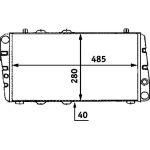 MAHLE Kühler, Motorkühlung CR 453 000S MAHLE Kühler, Motorkühlung CR 453 000S