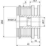 Valeo Lichtmaschinenfreilauf 588066 Valeo Lichtmaschinenfreilauf 588066