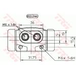 TRW Radbremszylinder BWH241 TRW Radbremszylinder BWH241