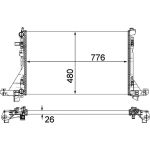 Kühler, Motorkühlung CR 866 000P Kühler, Motorkühlung CR 866 000P