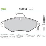 Valeo Bremsbelagsatz 598031 Valeo Bremsbelagsatz 598031