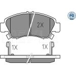 Bremsbelagsatz Honda P. Civic 91 025 216 9715/PD Bremsbelagsatz Honda P. Civic 91 025 216 9715/PD