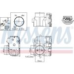 NISSENS Drosselklappenstutzen 955075 NISSENS Drosselklappenstutzen 955075