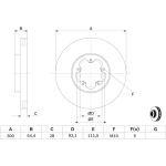 Bremsscheibe VA 0 986 479 307 Bremsscheibe VA 0 986 479 307