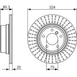 Bosch Bremsscheibe Hinterachse 0 986 479 350 Bosch Bremsscheibe Hinterachse 0 986 479 350