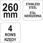 Stahldrahtbürste Rostfrei 4Reihig YT-6338