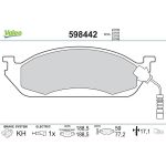 Valeo Bremsbelagsatz 598442 Valeo Bremsbelagsatz 598442
