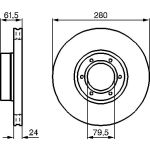 Bremsscheibe VA 0 986 478 745 Bremsscheibe VA 0 986 478 745