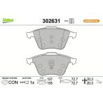 Valeo Bremsbelagsatz 302631 Valeo Bremsbelagsatz 302631