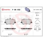BREMBO Bremsklötze HA P 86 032 BREMBO Bremsklötze HA P 86 032