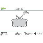 VALEO Bremsbeläge 598180 VALEO Bremsbeläge 598180