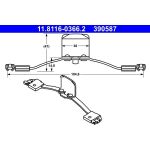 ATE Feder, Bremssattel 11.8116-0366.2 ATE Feder, Bremssattel 11.8116-0366.2