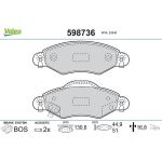Valeo Bremsbelagsatz 598736 Valeo Bremsbelagsatz 598736