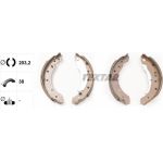 Bremsbacken Peugeot 206 98- Mit Abs 02- 203Mm 91061800
