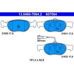 ATE Bremsbelagsatz Fiat Vorderachse Bravo/Brava 1.2-1.6/1.9D 95-02 13.0460-7064.2 ATE Bremsbelagsatz Fiat Vorderachse Bravo/Brava 1.2-1.6/1.9D 95-02 13.0460-7064.2