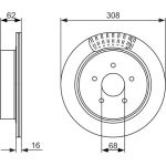 Bremsscheibe HA 0 986 479 606 Bremsscheibe HA 0 986 479 606