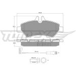 TOMEX brakes Bremsbelagsatz, Scheibenbremse TX 14-27 TOMEX brakes Bremsbelagsatz, Scheibenbremse TX 14-27
