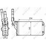 NRF Heizungskühler 58643 NRF Heizungskühler 58643