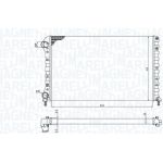 MAGNETI MARELLI Kühler, Motorkühlung 350213194400 MAGNETI MARELLI Kühler, Motorkühlung 350213194400