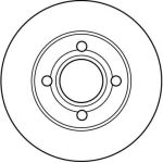 TRW Bremsscheibe DF2598 TRW Bremsscheibe DF2598