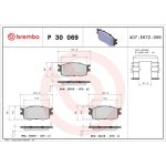 BREMBO Bremsklötze VA P 30 069
