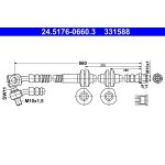 ATE Bremsschlauch 24.5176-0660.3 ATE Bremsschlauch 24.5176-0660.3