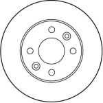 Bremsscheibe Renault S. 19 DF1016 Bremsscheibe Renault S. 19 DF1016
