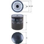 OC 198 MAHLE Ölfilter OC 198, Anschraubfilter, Höhe 93 mm – u. a. für Deutz-Fahr Series 5, 5 C – OE Nummer 01174416 - l OC 198 MAHLE Ölfilter OC 198, Anschraubfilter, Höhe 93 mm – u. a. für Deutz-Fahr Series 5, 5 C – OE Nummer 01174416 - l