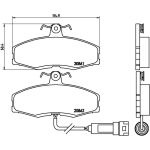 BREMBO Bremsbelagsatz, Scheibenbremse P 24 014 BREMBO Bremsbelagsatz, Scheibenbremse P 24 014