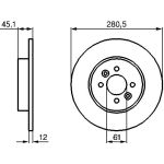 Bremsscheibe HA 0 986 479 195 Bremsscheibe HA 0 986 479 195