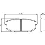 Bosch Bremsbelagsatz 0 986 494 388 Bosch Bremsbelagsatz 0 986 494 388