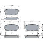 Bosch Bremsbelagsatz 0 986 460 997 Bosch Bremsbelagsatz 0 986 460 997