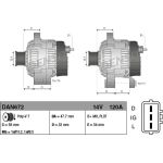 DENSO Generator DAN672 DENSO Generator DAN672