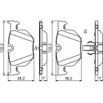 Bosch Bremsbelagsatz Hinterachse 0 986 494 862 Bosch Bremsbelagsatz Hinterachse 0 986 494 862