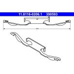 Feder, Bremssattel 11.8116-0206.1 Feder, Bremssattel 11.8116-0206.1