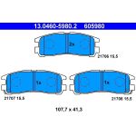 Bremsbelagsatz Mitsubishi T. Eclipse/Galant 92-03 13.0460-5980.2 Bremsbelagsatz Mitsubishi T. Eclipse/Galant 92-03 13.0460-5980.2