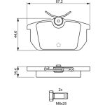 Bosch Bremsbelagsatz 0 986 491 030 Bosch Bremsbelagsatz 0 986 491 030