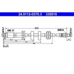 ATE Bremsschlauch 24.5112-0370.3 ATE Bremsschlauch 24.5112-0370.3