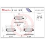 P 30 101E BREMBO Bremsbelagsatz, Scheibenbremse P 30 101E P 30 101E BREMBO Bremsbelagsatz, Scheibenbremse P 30 101E