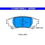 Bremsbelagsatz, Scheibenbremse 13.0460-5666.2 Bremsbelagsatz, Scheibenbremse 13.0460-5666.2