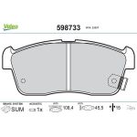 Valeo Bremsbelagsatz 598733 Valeo Bremsbelagsatz 598733