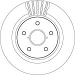 Bremsscheibe Peugeot T. 307/C4 Mit Lager DF2059BS Bremsscheibe Peugeot T. 307/C4 Mit Lager DF2059BS