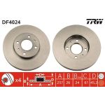 TRW Bremsscheibe DF4024 TRW Bremsscheibe DF4024