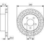 Bremsscheibe 0 986 479 U00 Bremsscheibe 0 986 479 U00